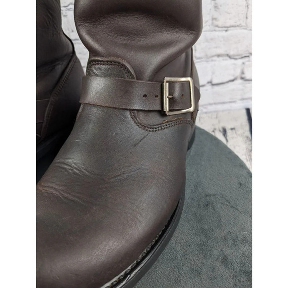 Frye Engineer Brown leather Boots 9M - Picture 13 of 16